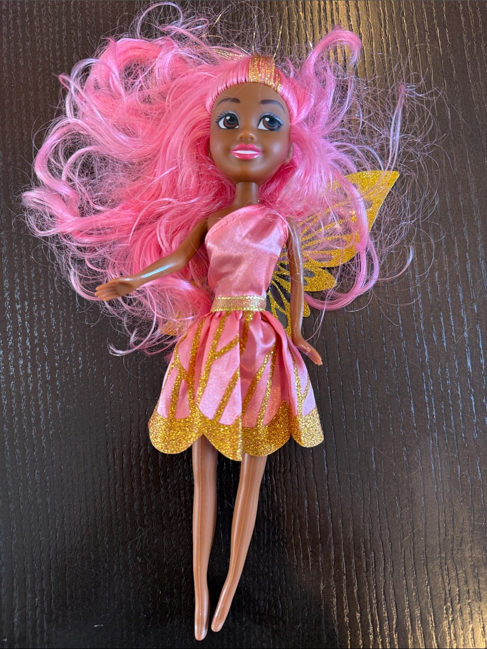Zuru Sparkle Girlz Pink Fairy Doll with Gold Wings